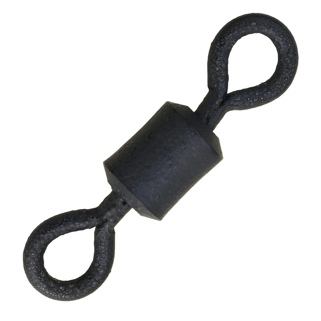 Carp fishing Rolling swivel X10 - black