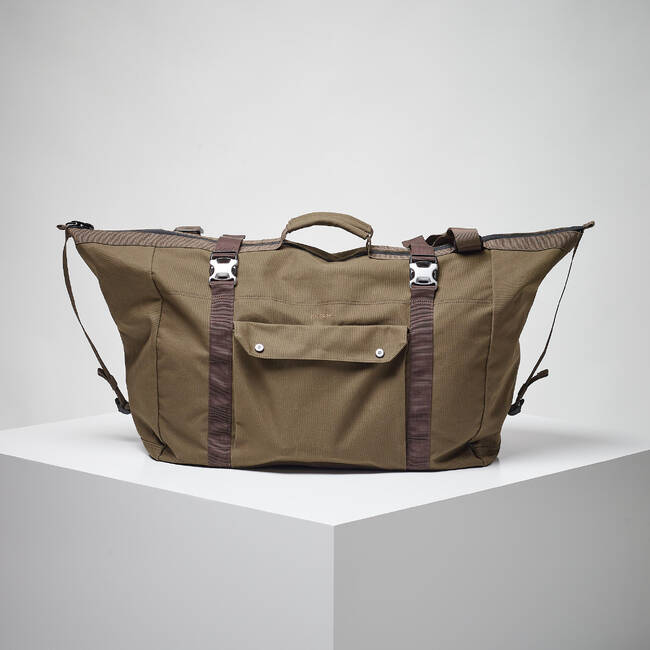 Canvas Duffle Bag, Brown