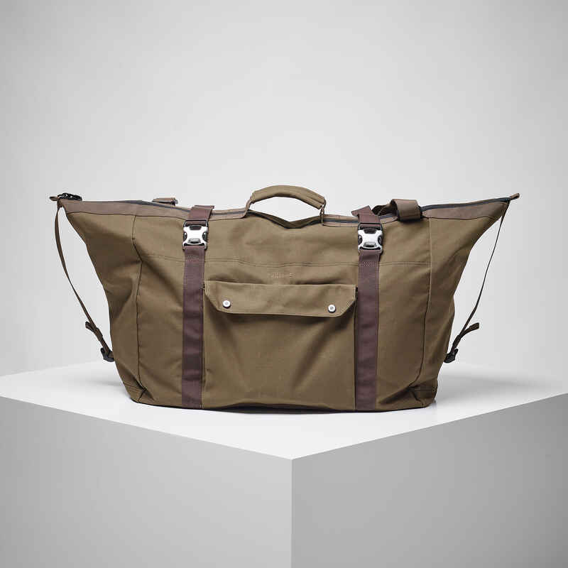 HUNTING CARRY DUFFLE BAG 80L - COTTON WAX BROWN