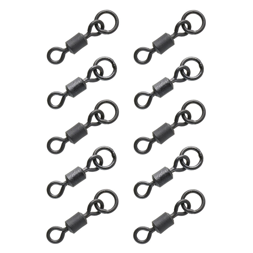 Carp Fishing Big Eye Rolling Swivel x10