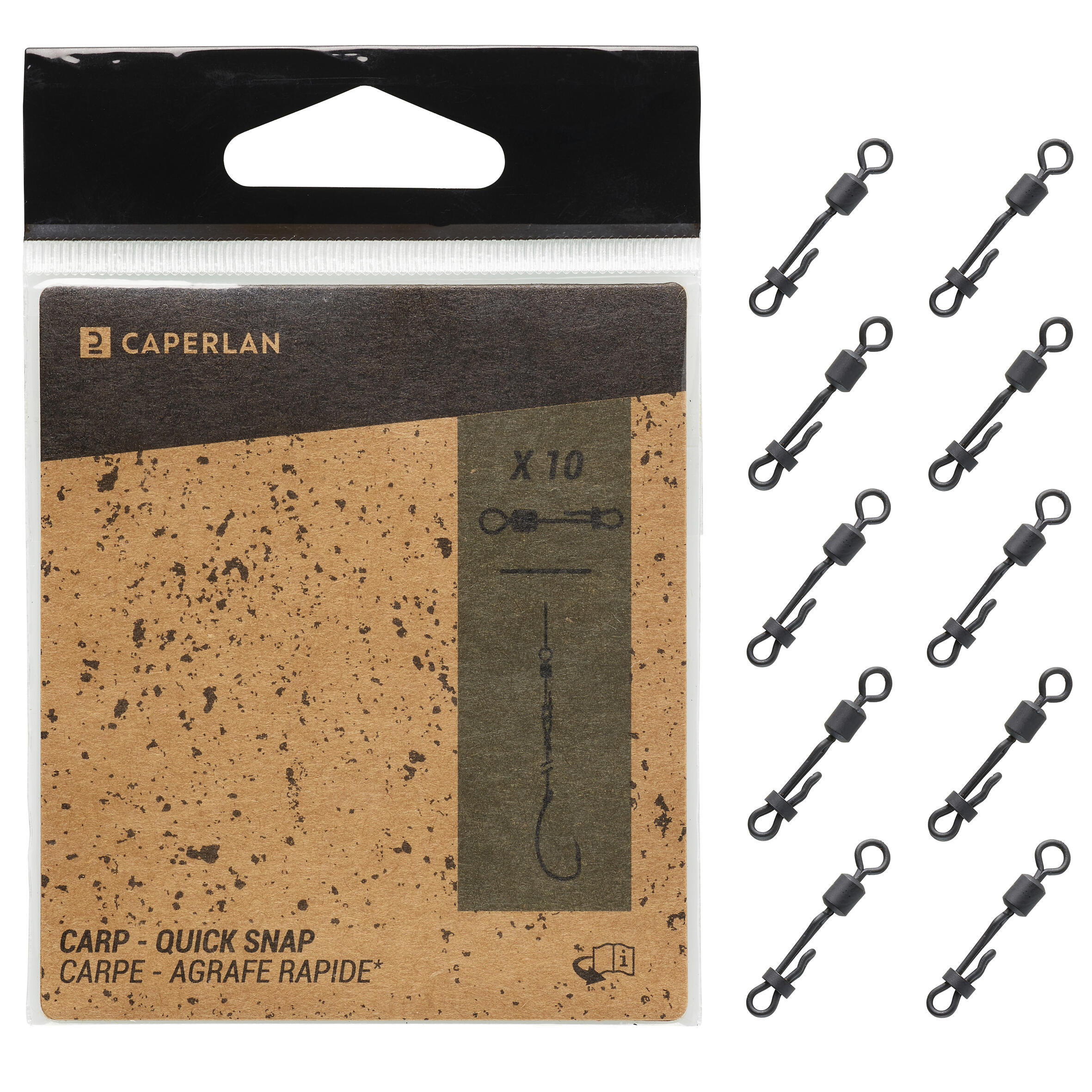 Carp fishing Quick snap swivel X10 4/4
