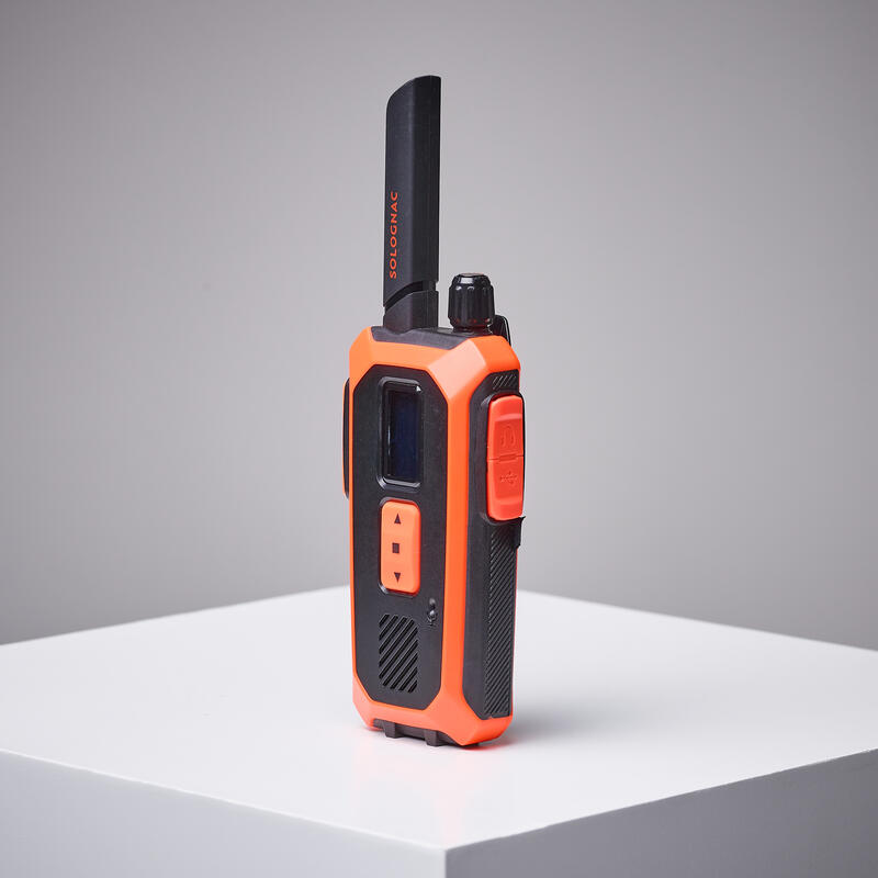 Walkie-Talkie Caza Solognac 500 Estanco Naranja 10 Km Alcance