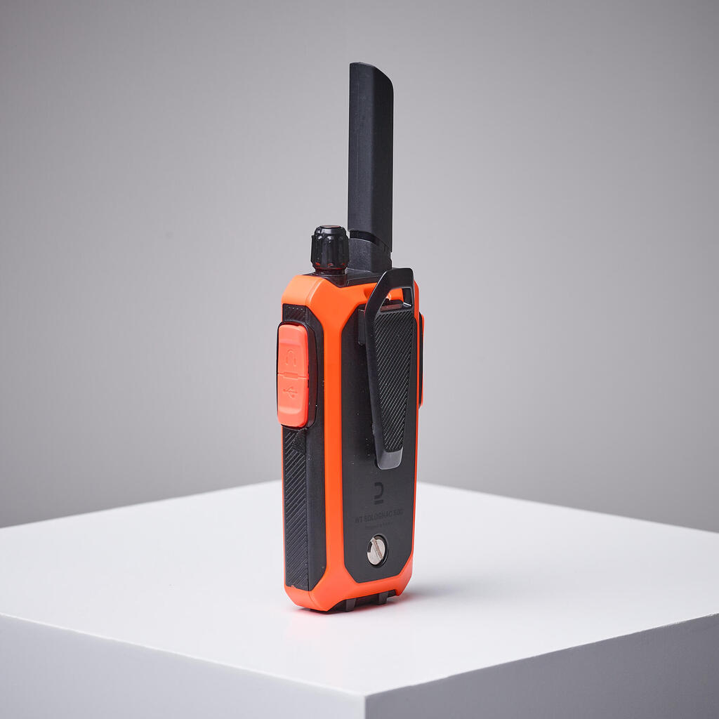 WATERTIGHT SOLOGNAC 500 WALKIE-TALKIE, MAXIMUM RANGE OF 10 KM