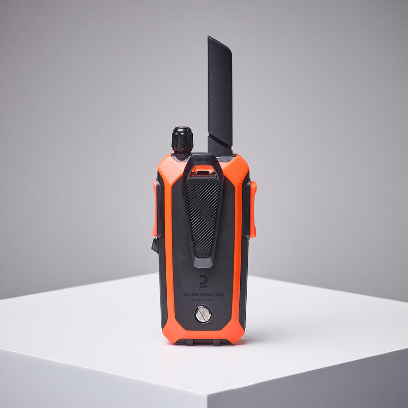 PRODUCTO OCASIÓN: Walkie-Talkie Caza Solognac 500 Estanco Naranja 10 Km Alcance