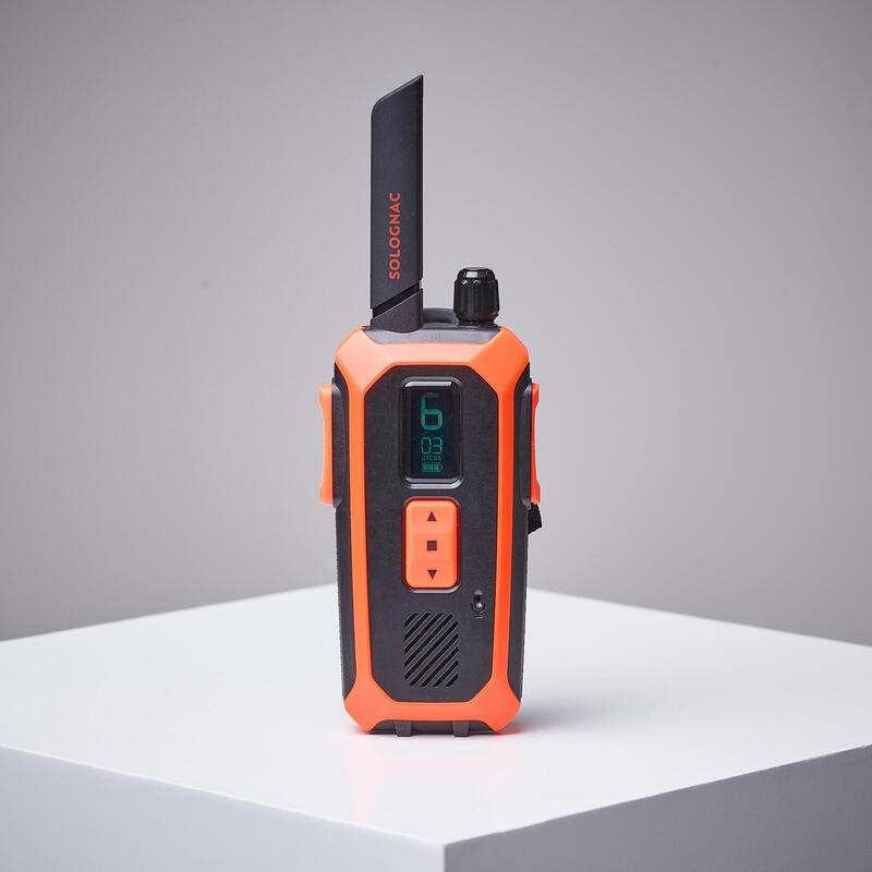 PRODUCTO OCASIÓN: Walkie-Talkie Caza Solognac 500 Estanco Naranja 10 Km Alcance