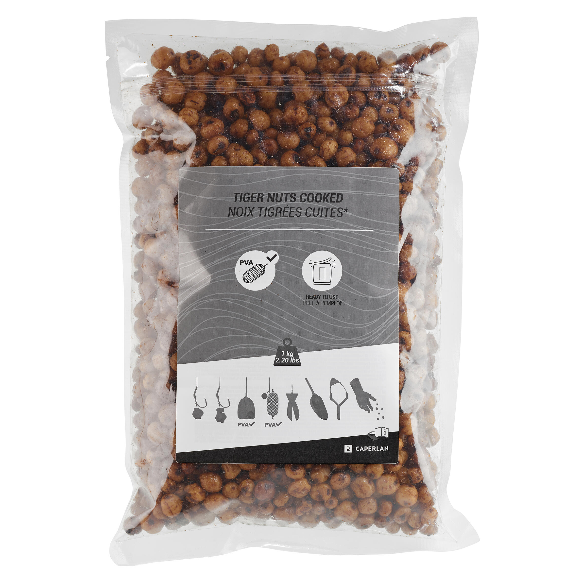 Carp fishing seeds Bag 5kg cooked tiger nuts CAPERLAN