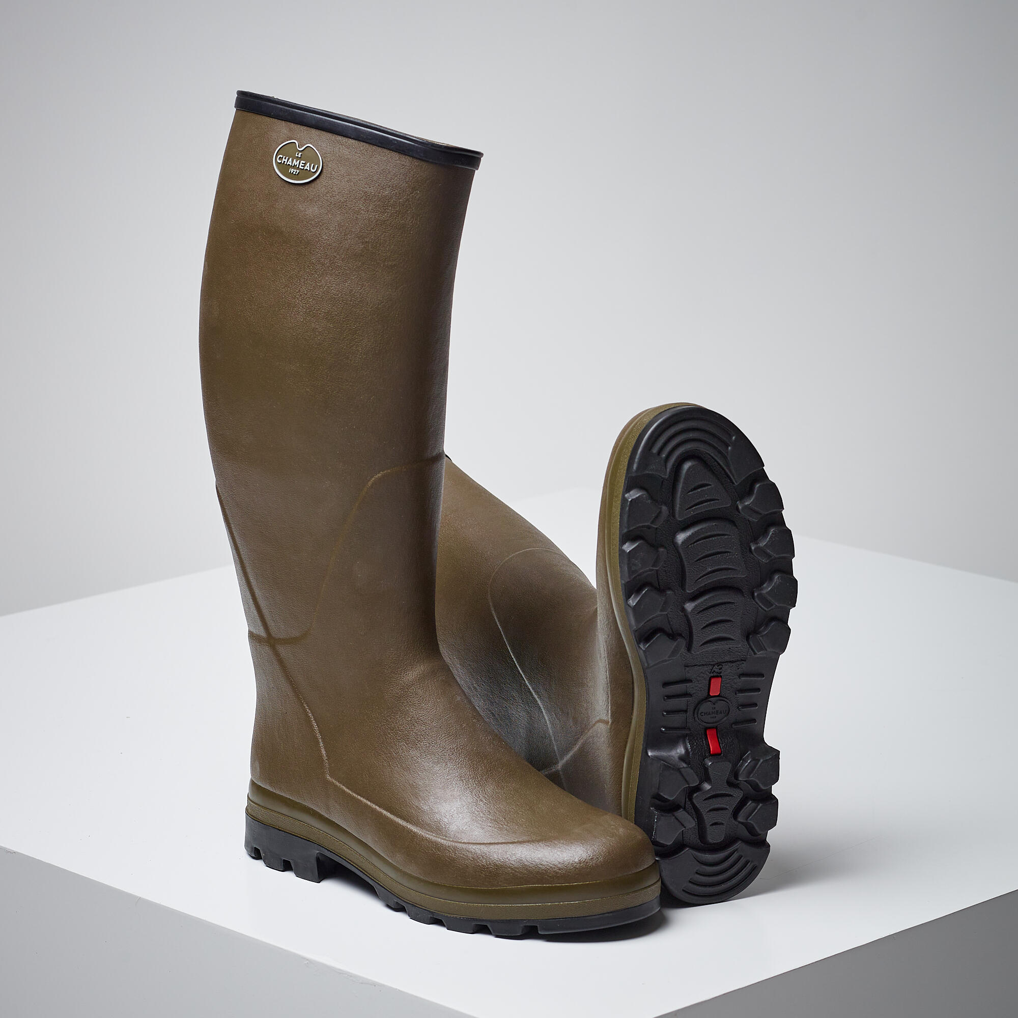 Botas De Agua Katiuskas Caza Le Chameau Goma Multicapa Forro Piel Evo LE  CHAMEAU | Decathlon
