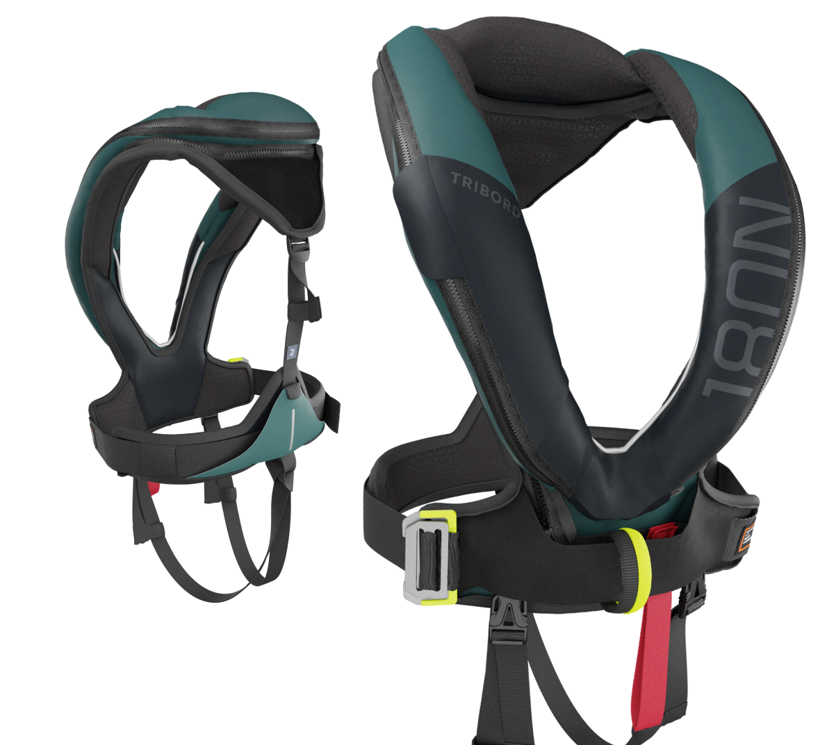 Gilet de sauvetage automatique LJ180N OFFHSORE + Harnais Noir / Pétrol