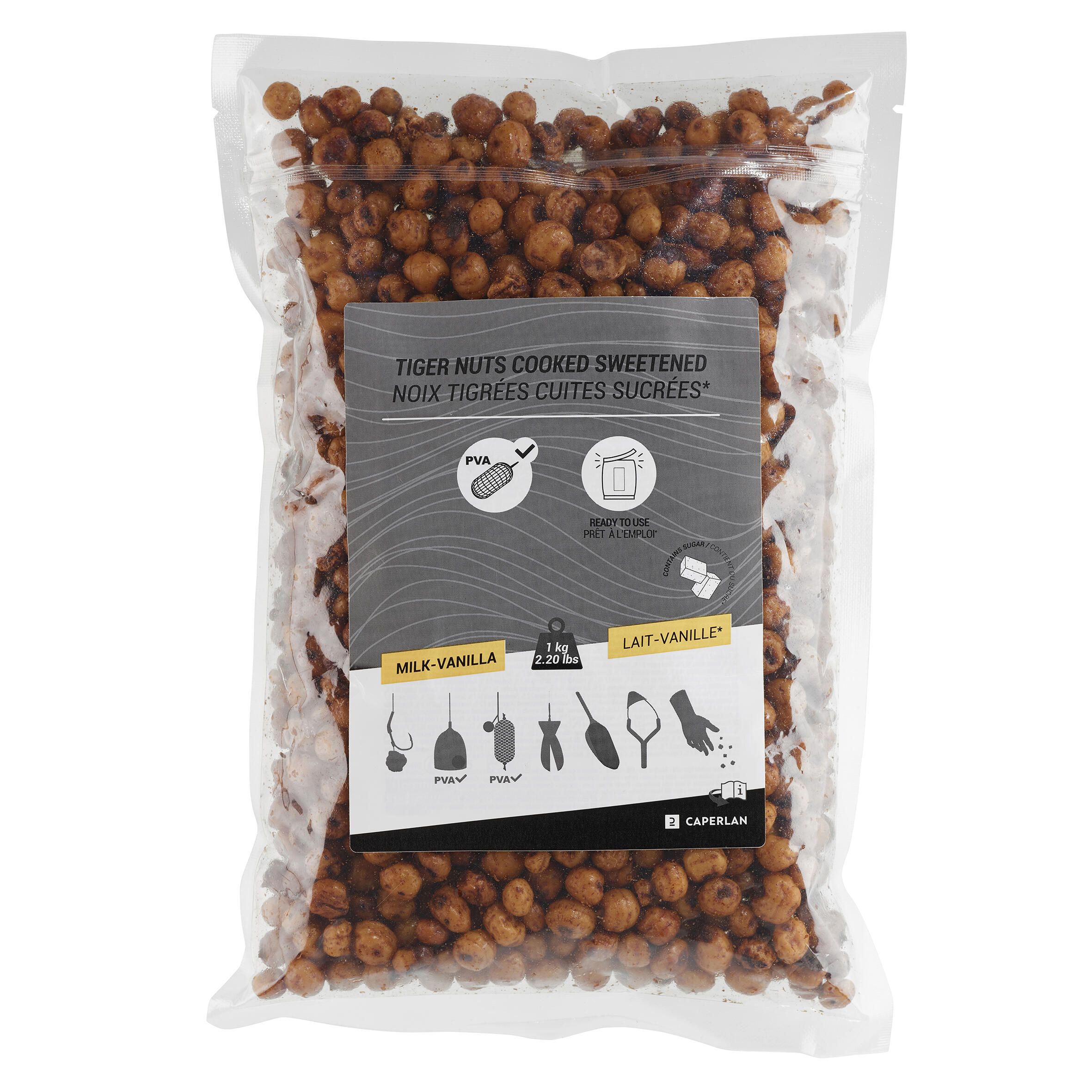 Carp fishing Vanilla Milk flavoured cooked tiger nut seeds 1kg 3/3