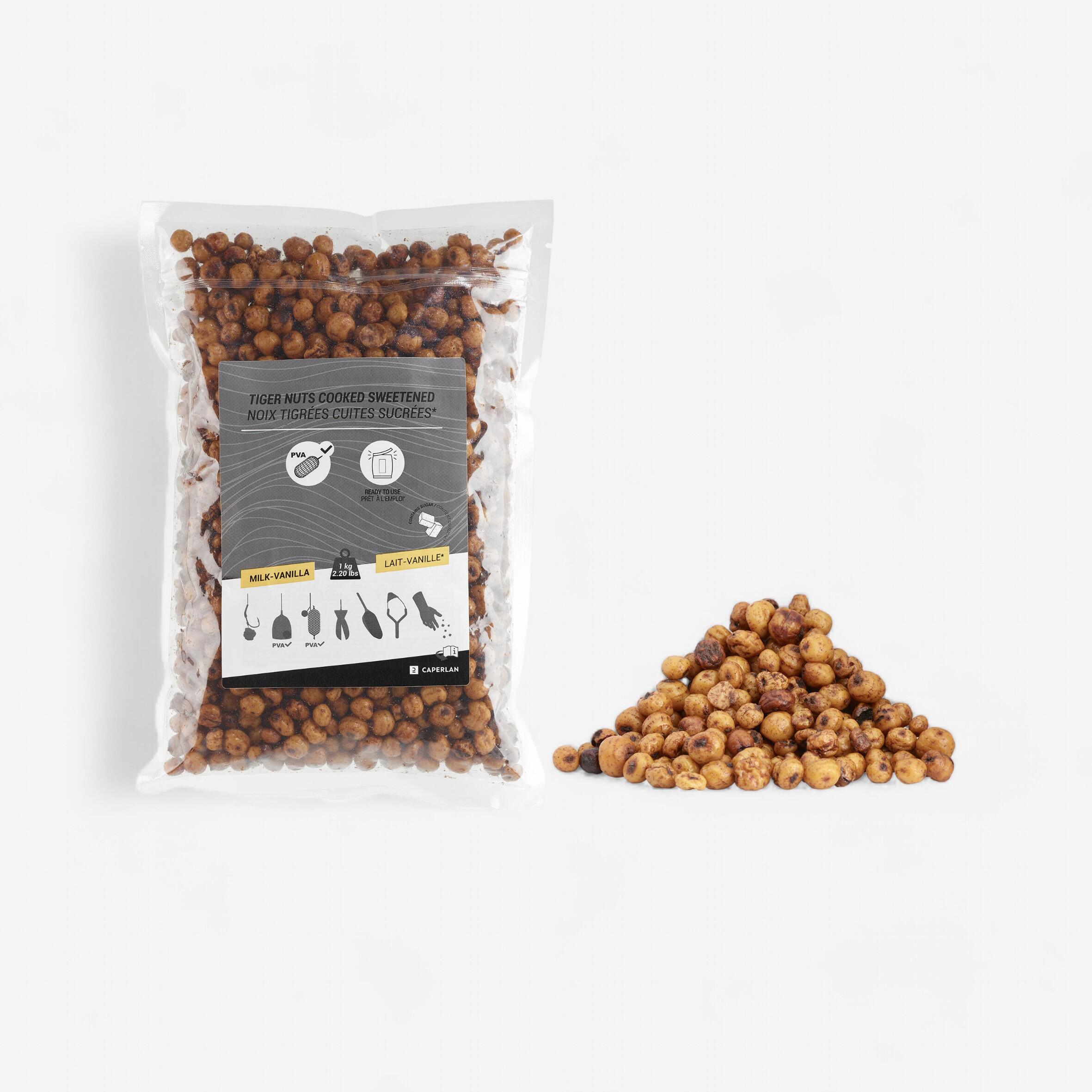 Decathlon | Granaglie cotte carpfishing TIGER NUT latte-vaniglia 1kg |  Caperlan