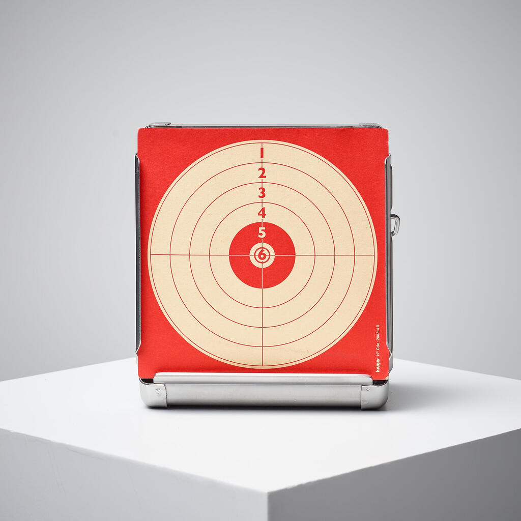 Air rifle target holder for 14 cm x 14 cm target