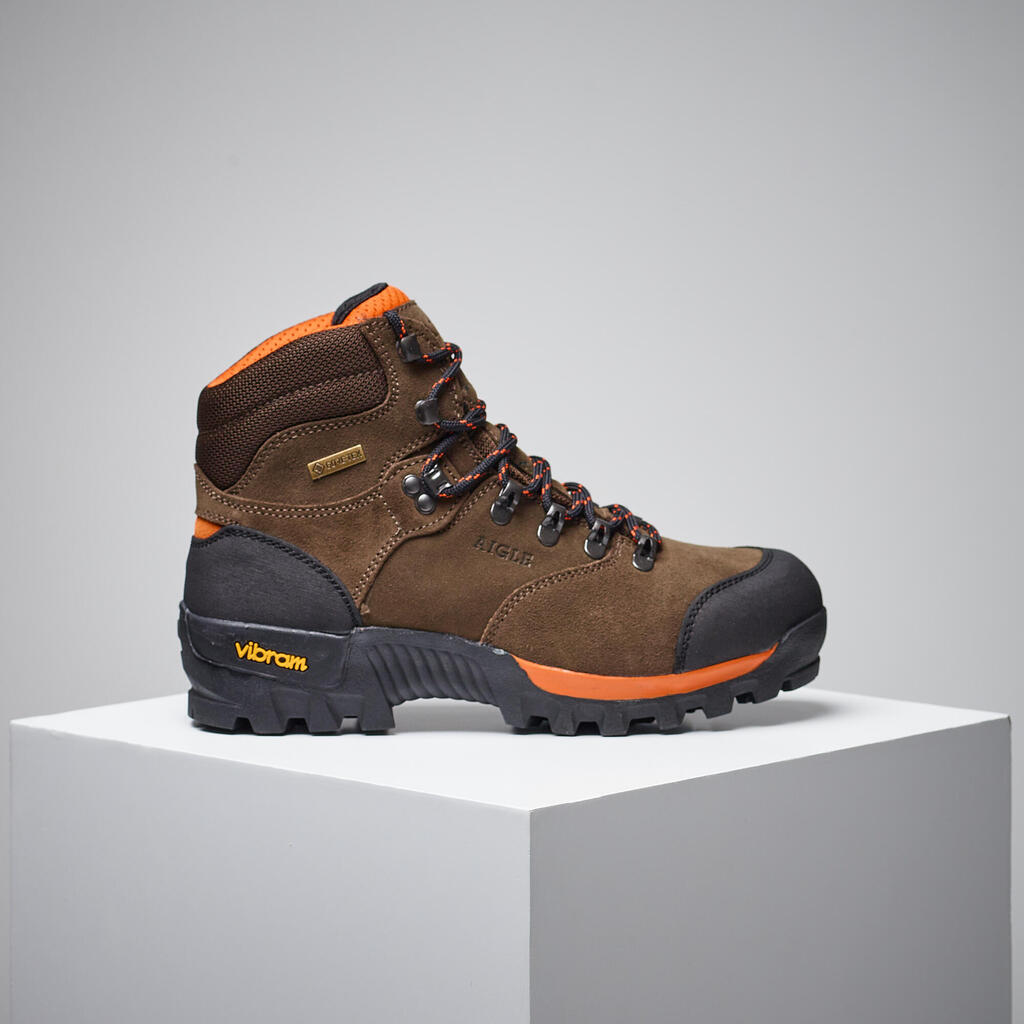 HUNTING WATERPROOF SHOES AIGLE ALTAVIO GORE-TEX VIBRAM BROWN