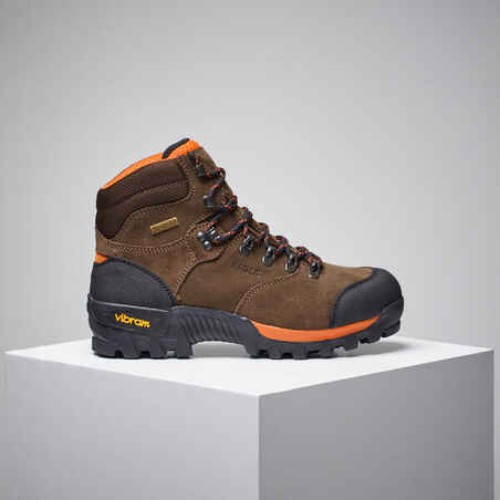 Waterproof Hunting Shoes Gore-tex Vibram Brown Aigle Altavio 