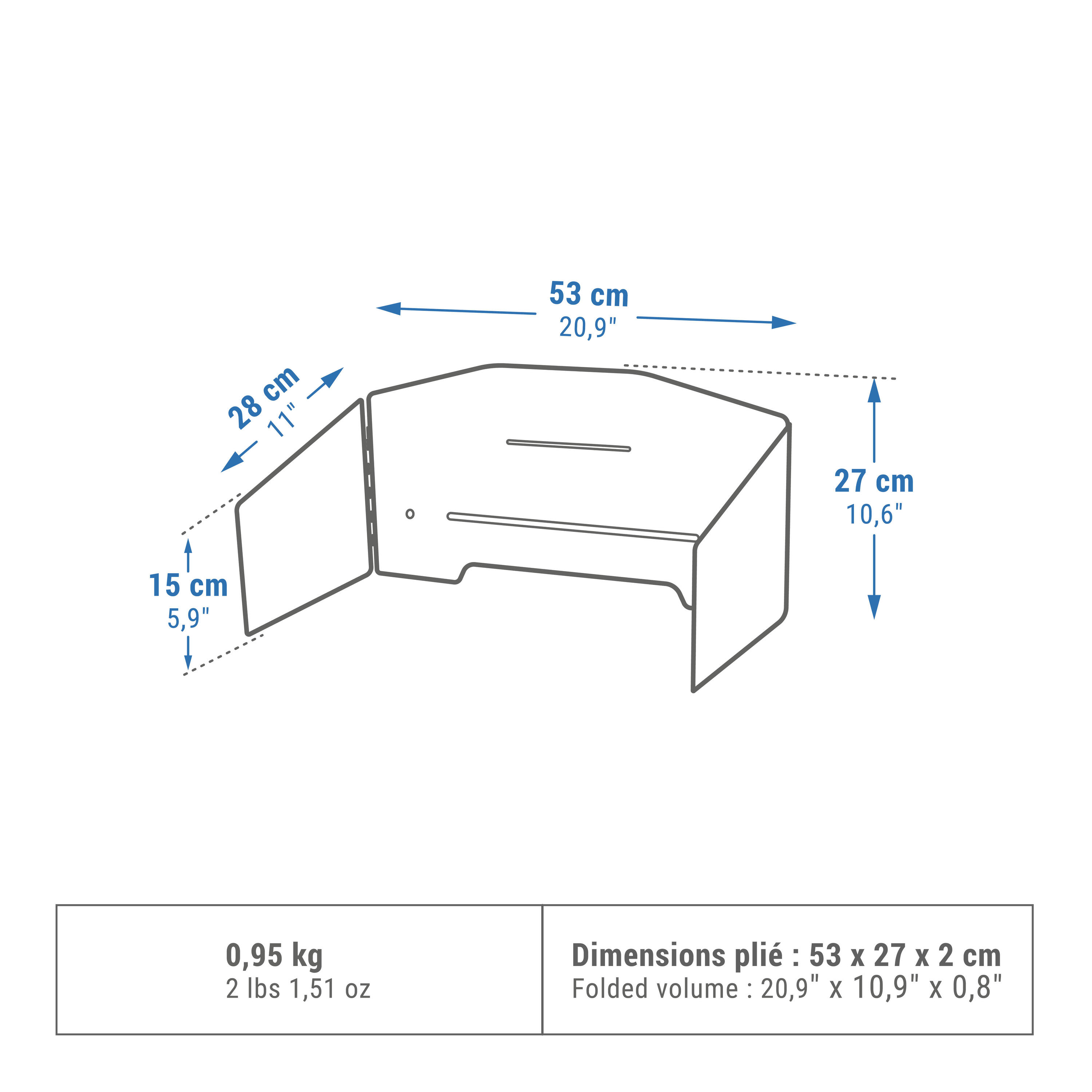 Adjustable Windshield for a Campsite Cooking Table or Worktop 2/6