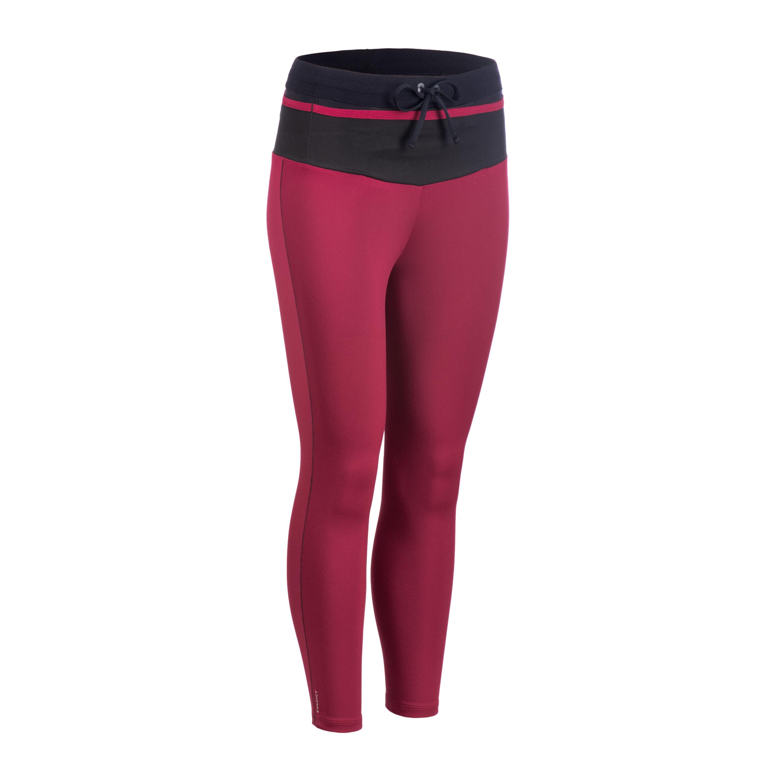 EVADICT WOMEN'S TRAIL RUNNING 7/8-LENGTH LEGGINGS - RASPBERRY