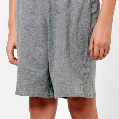 Kids' Cotton Shorts Basic - Grey