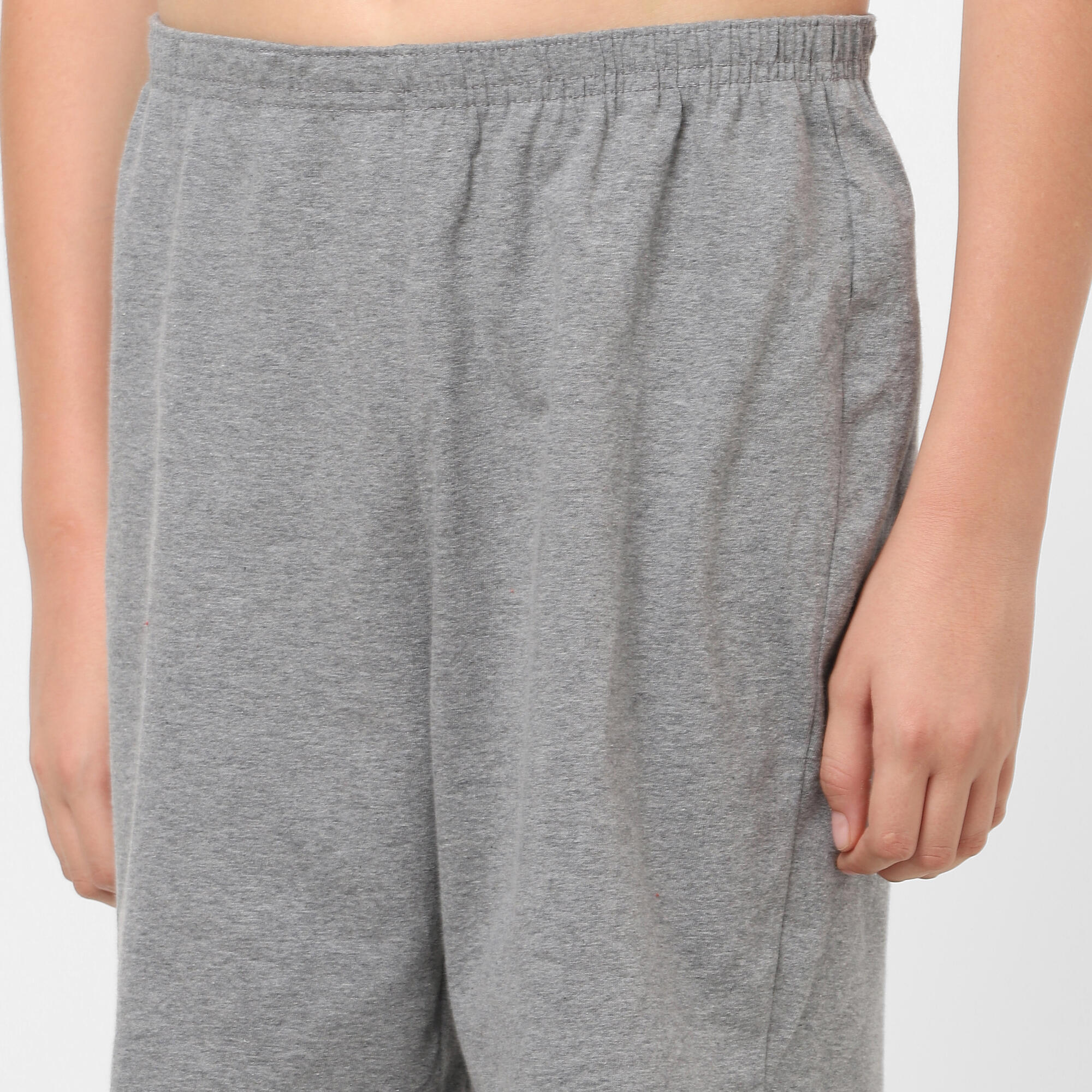 Kids' Cotton Shorts Basic - Grey 4/14