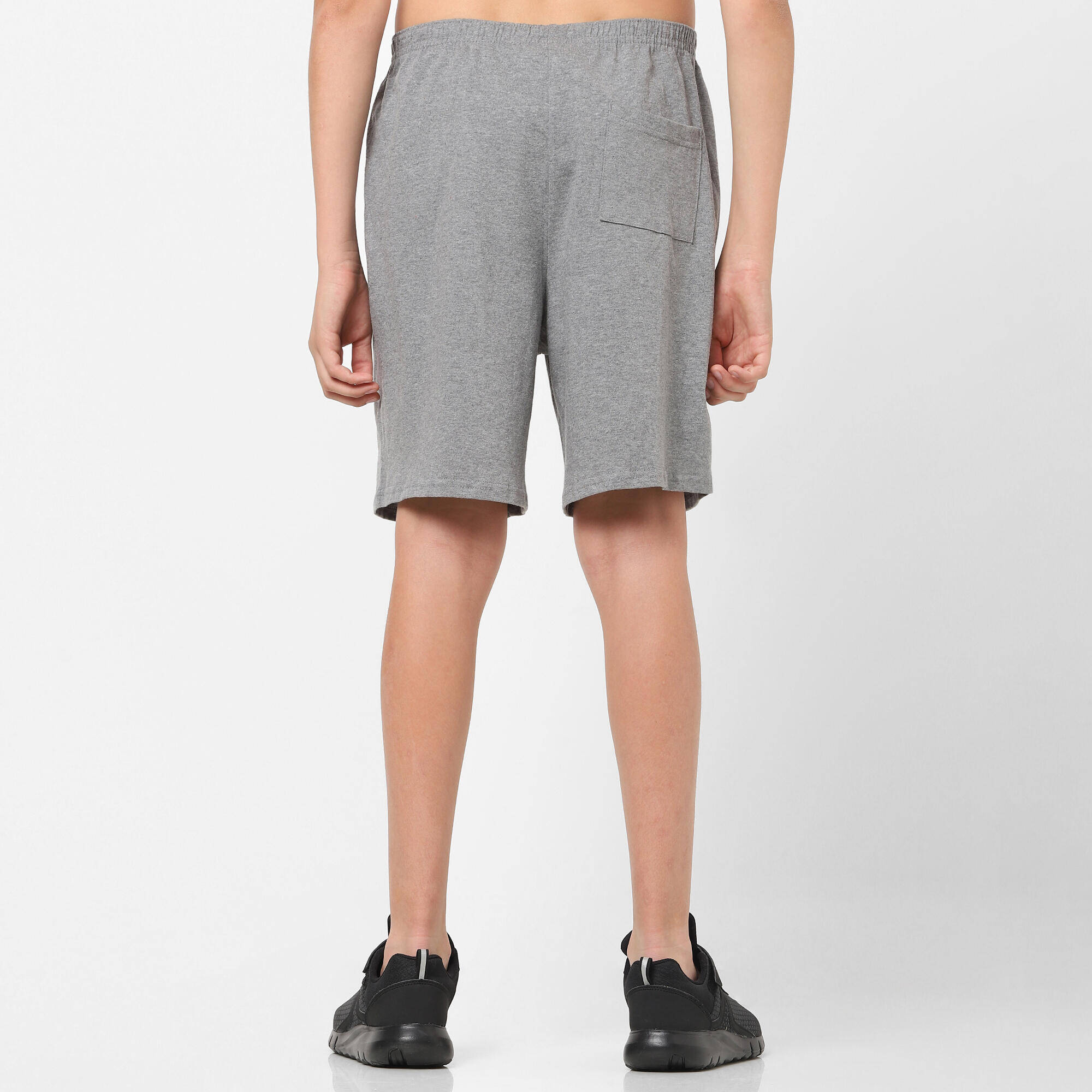 Boys' Cotton Shorts - Grey -  3