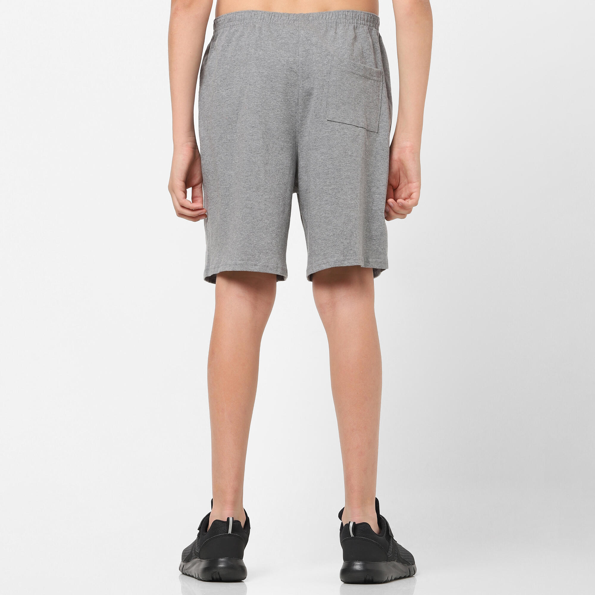 Kids' Cotton Shorts Basic - Grey 3/14