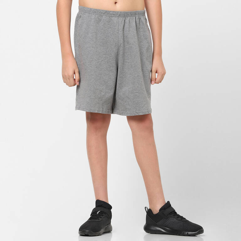 Kids' Cotton Shorts Basic - Grey