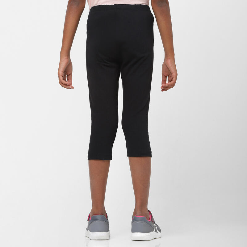 Mallas Leggings Niña y Niño 100 Gimnasia Negro