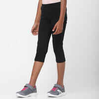 Mallas Leggings Niña y Niño 100 Gimnasia Negro