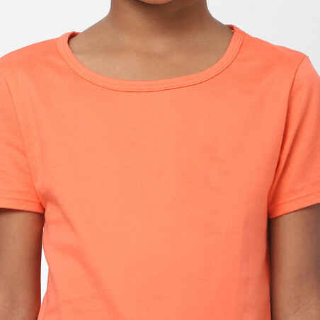 Kids' Basic T-Shirt - Coral Print