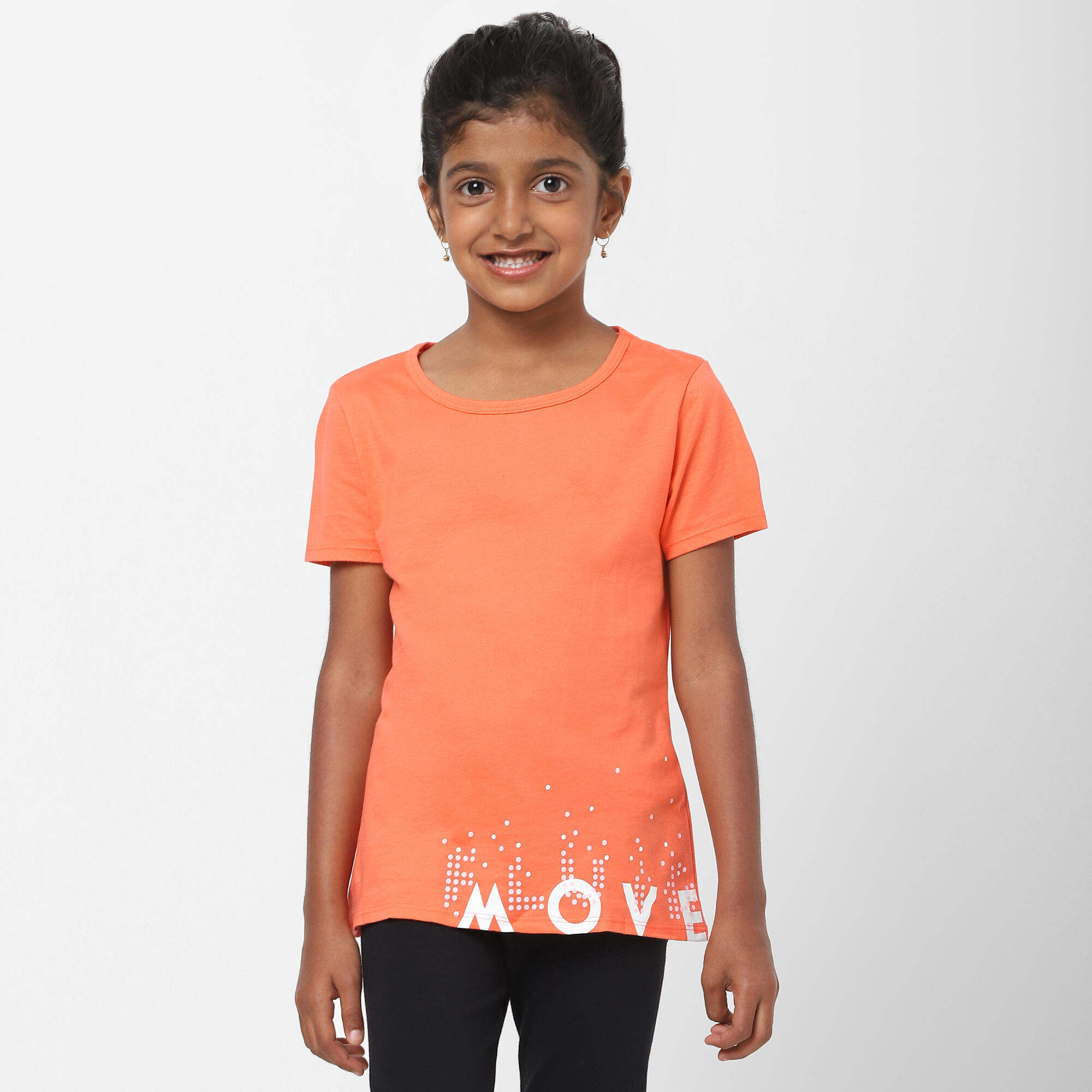 Kids' Basic T-Shirt - Coral Print 10/17