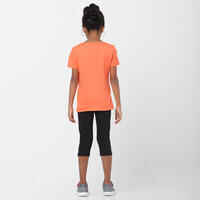 Kids' Basic T-Shirt - Coral Print