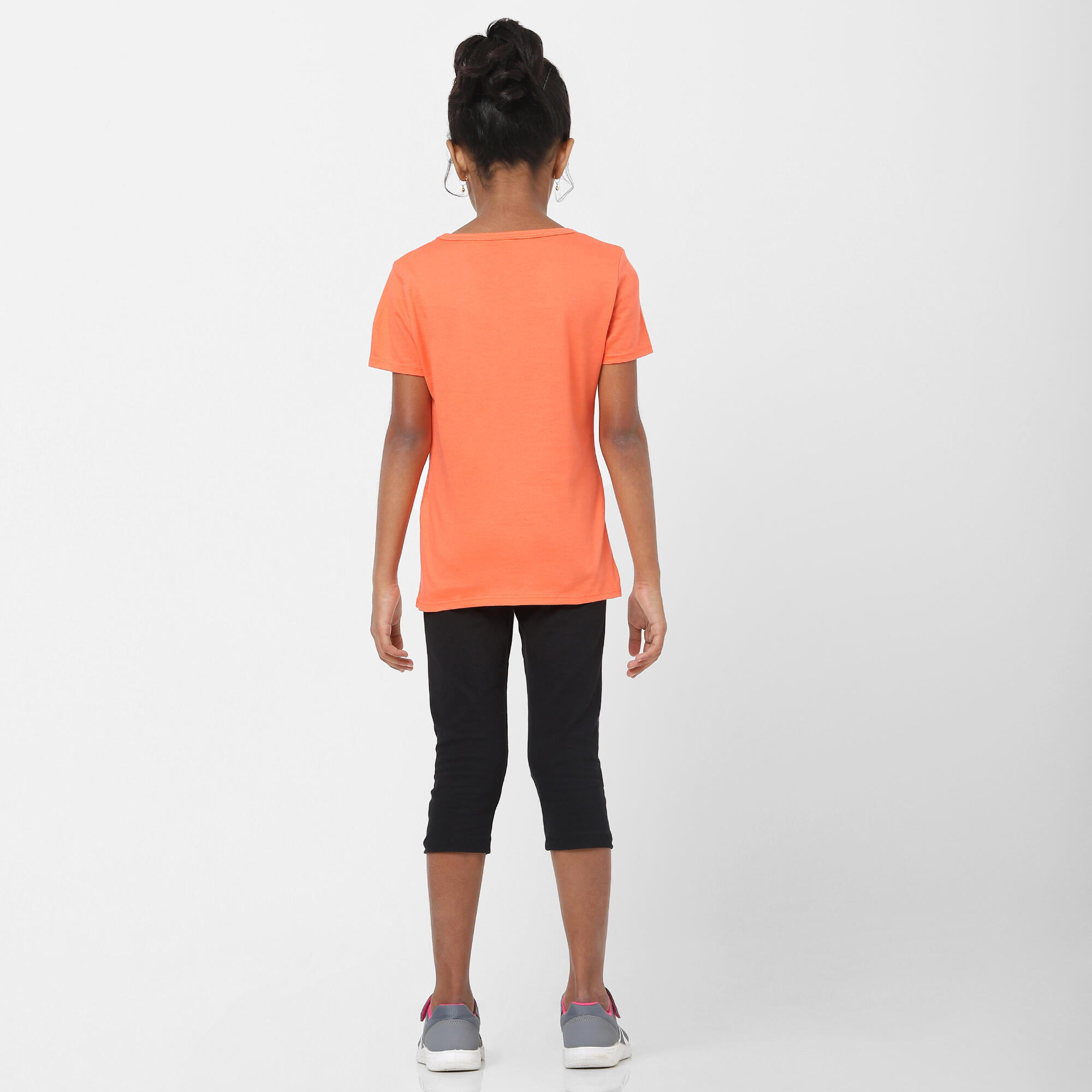 Kids' Basic T-Shirt - Coral Print 9/17