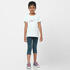 Kids' Basic Cotton T-Shirt - Light Green Print
