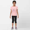 Kids' Basic Cotton T-Shirt - Pink Print