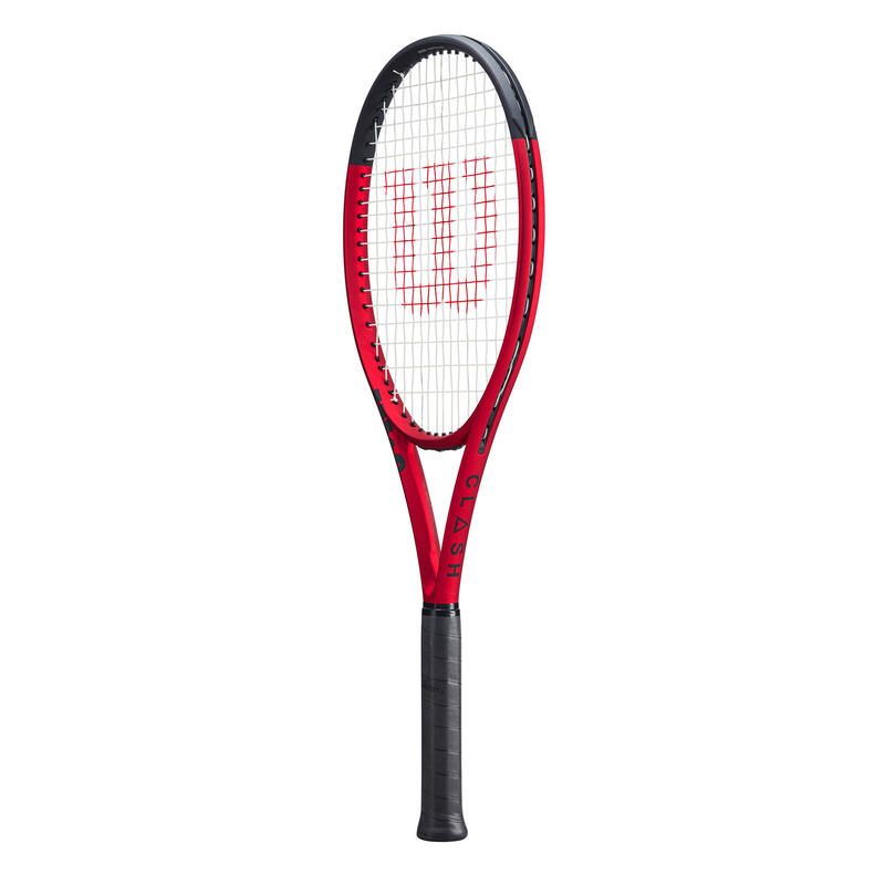 Raquete de ténis adulto - WILSON CLASH 100L V2 Preto Vermelho 280g