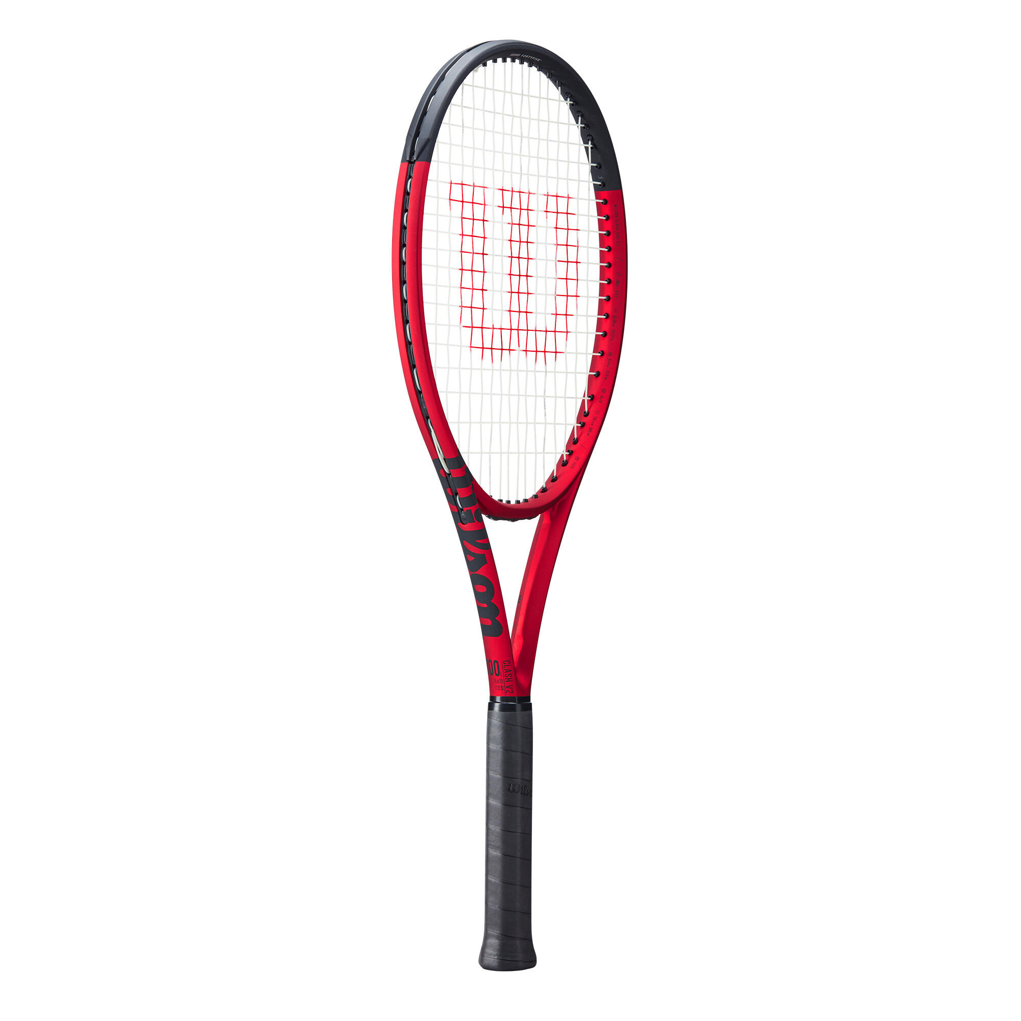 Adult Tennis Racket Clash 100L V2 280g - Black/Red 4/8