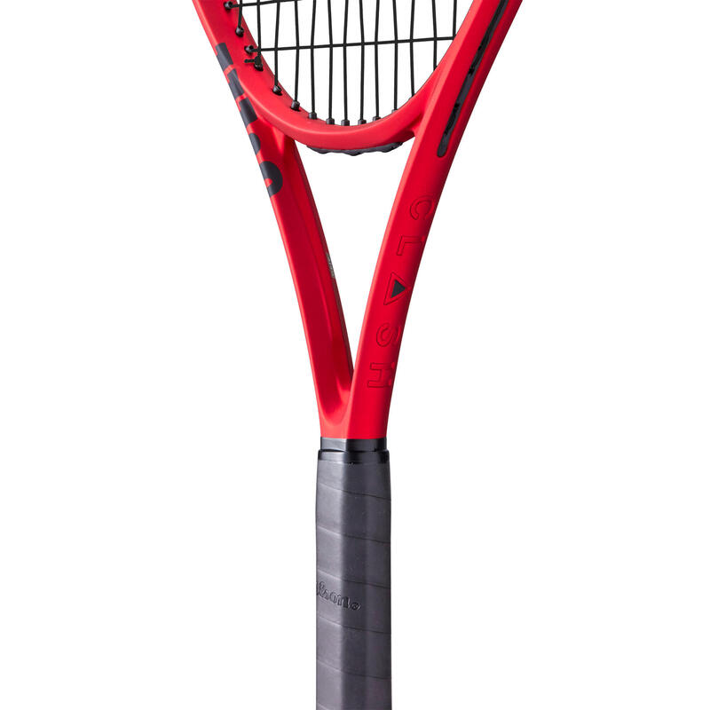 Raquete de ténis adulto - WILSON CLASH 100 V2 Preto Vermelho 295g