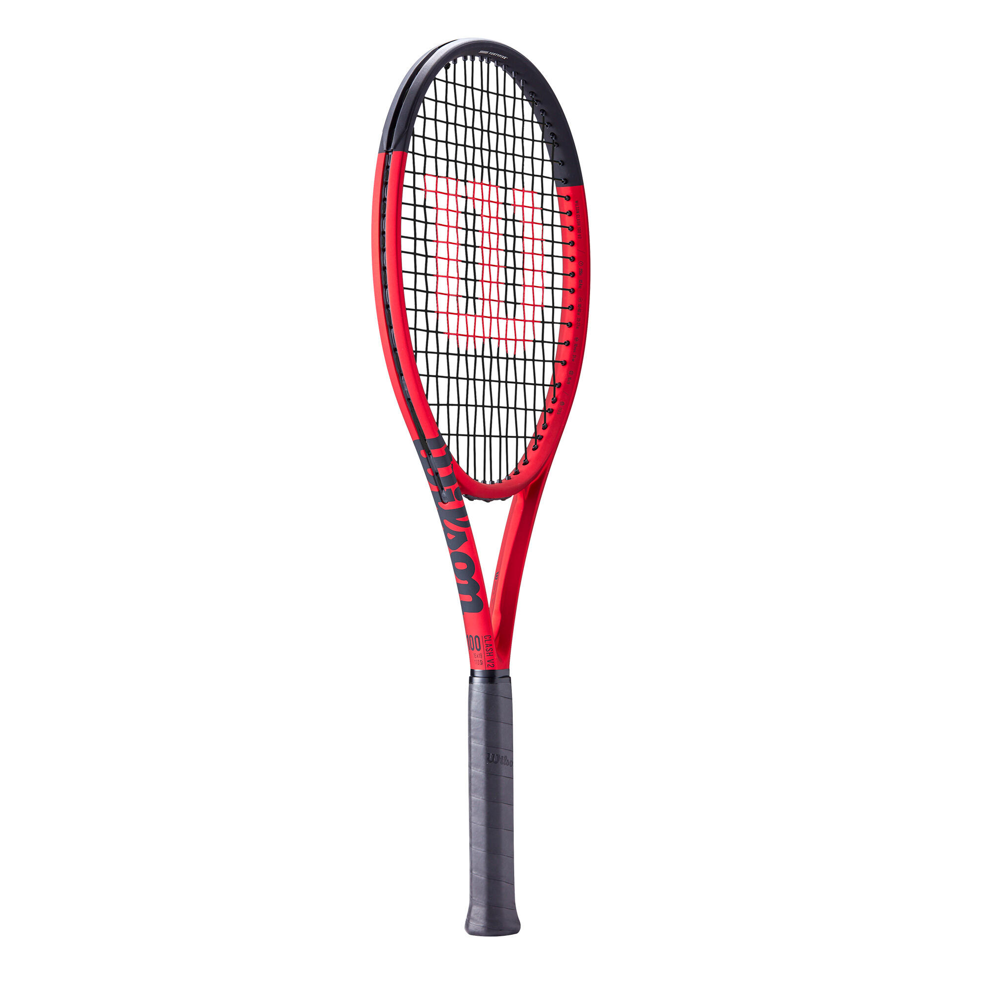 Adult Tennis Racket Clash 100 V2 295g - Black/Red 4/8