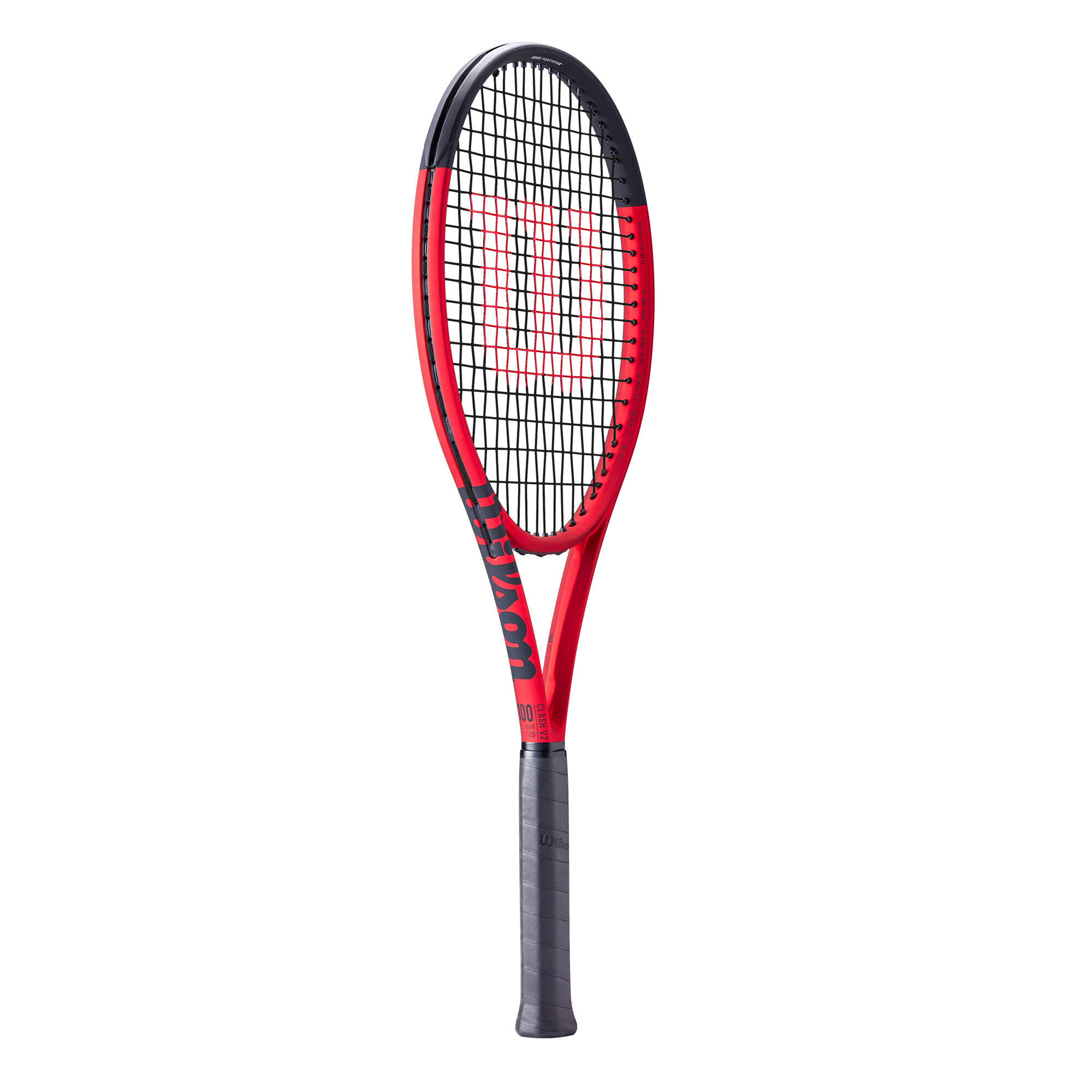 WILSON Racchetta da tennis per adulti - CLASH 100 V2 Nero Rosso 295g