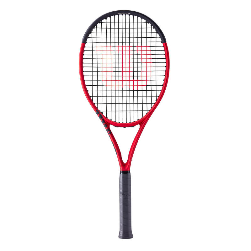 Raquette de tennis adulte - WILSON CLASH 100 V2.0 Noir Rouge 295g