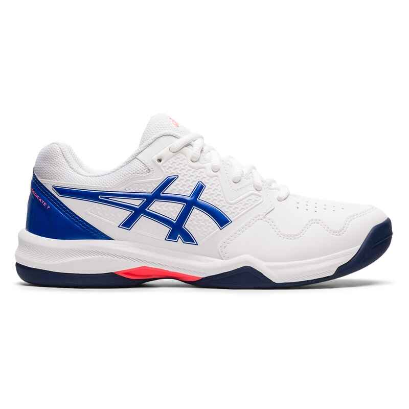 Tennisschuhe Asics Damen Gel Dedicate Teppich weiss/marineblau