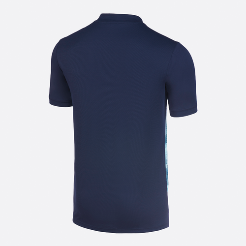 T-shirt manches courtes de rugby Adulte - PERF TEE R500 bleu marine turquoise