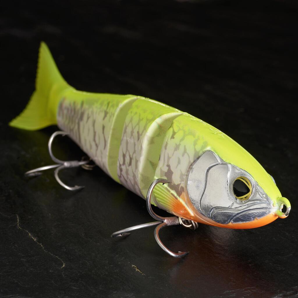 LURE FISHING FOR PIKE BIWAA SWIMSTRAP 145S YELLOW BACK