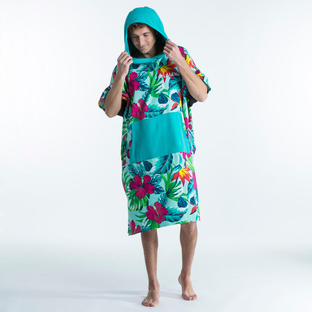 ADULT SURF PONCHO 500 Print - Bora