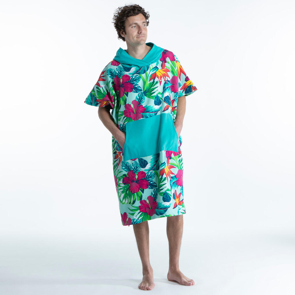 ADULT SURF PONCHO 500 Print - Bora