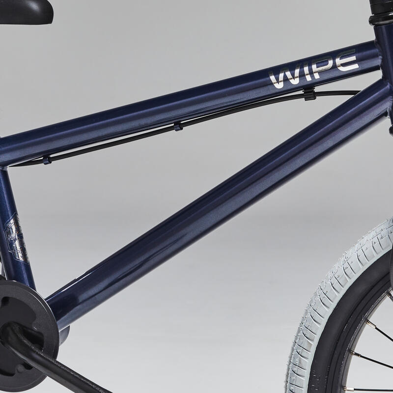 BMX ENFANT 18" WIPE 500 BLEU 7-9 ANS