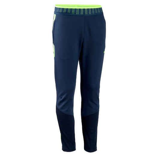 
      Kids' Football Bottoms CLR - Navy Blue/Neon Yellow
  