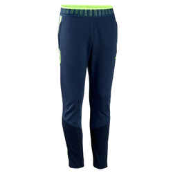 Kids' Football Bottoms CLR - Navy Blue/Neon Yellow