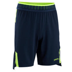 SHORT DE FOOTBALL ENFANT CLR JR BLEU ET JAUNE FLUO