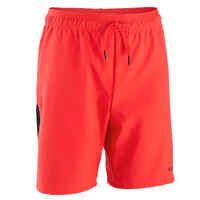 Kids' Football Shorts Viralto Solo - Neon Red