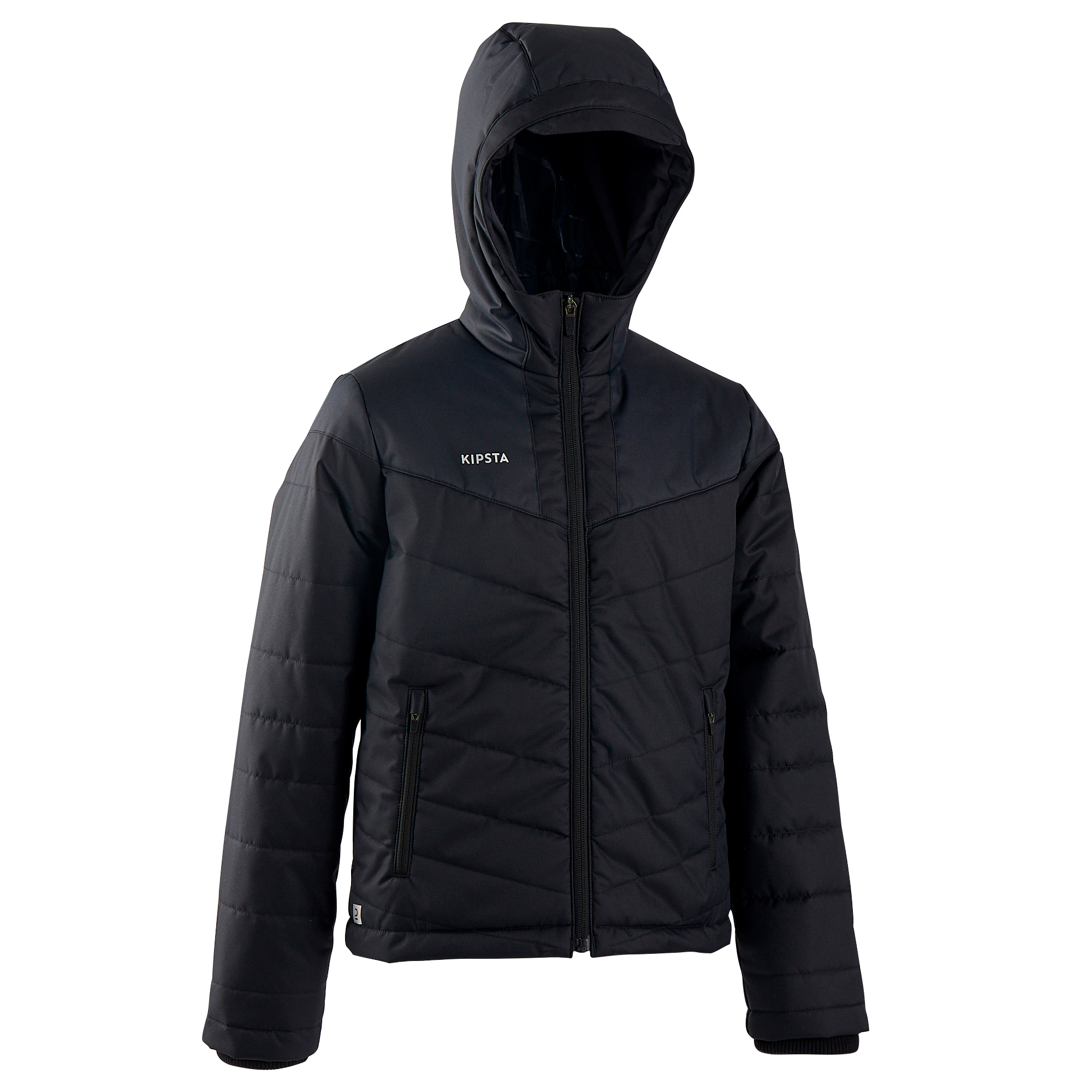 VESTE CHAUDE DE FOOTBALL COURTE ENFANT NOIRE