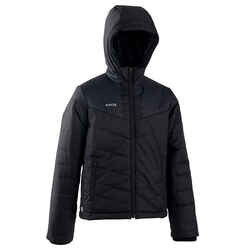 Kids' Short and Warm Football Jacket - Black